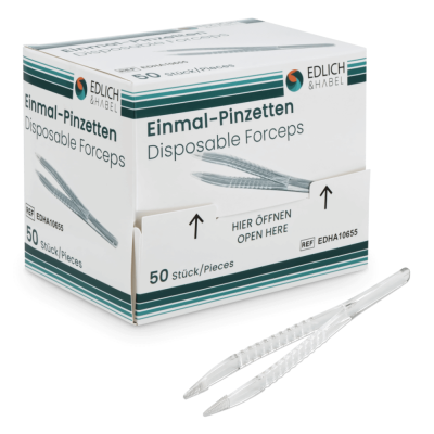 50 x Einmal-Pinzetten, steril, 12,5 cm