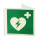 Nasen-/Winkelhinweisschild für Defibrillator, 20 x 40 cm