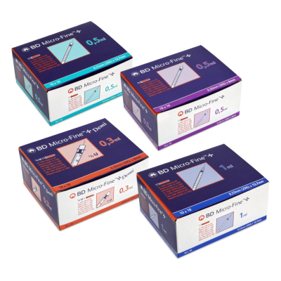 BD Micro-Fine + U100 Insulinspritzen, 100 Stück