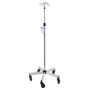 Mobiler Infusionsständer | Metall, verchromt, inkl. Infusionshalterung