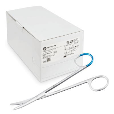 25 x Metzenbaum-Schere, stumpf/stumpf gebogen, 14,5 cm, steril