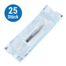 25 x Splitterpinzette Feilchenfeld, 11,5 cm, steril