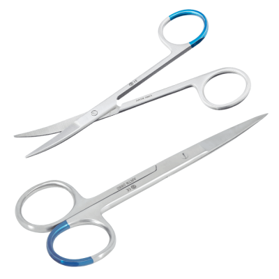 25 x Irisschere, spitz/spitz, 11,5 cm, 4 1/2", steril