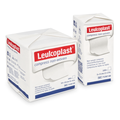 Leukoplast compress non-woven Vlieskompressen, unsteril, 4-lagig | 100 Stück