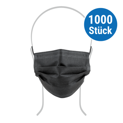 1000 x MaiMed Mundschutz Typ II, schwarz