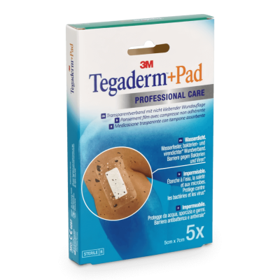 Tegaderm + Pad Transparentverband, 5 Stück