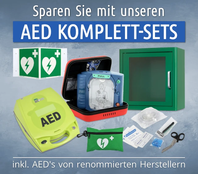 Sparen Sie mit unseren AED Komplett-Sets