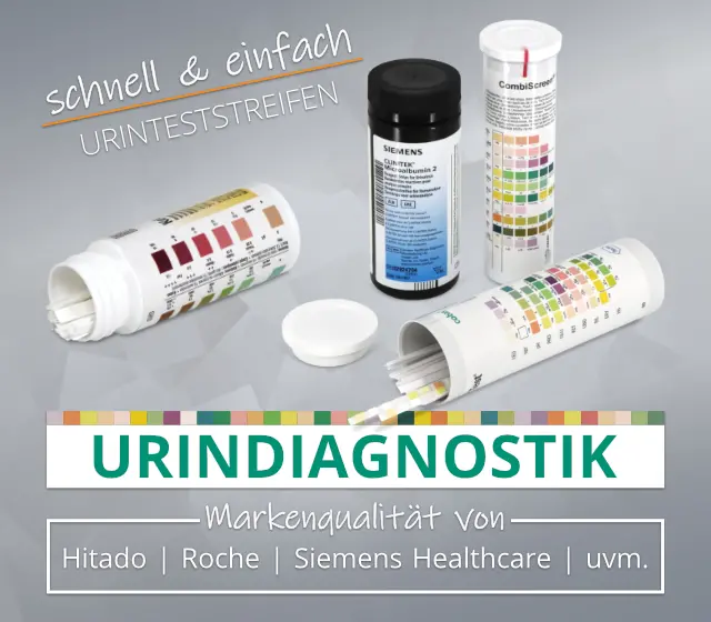 schnell & einfach Urinteststreifen Urindiagnostik Markenqualität
